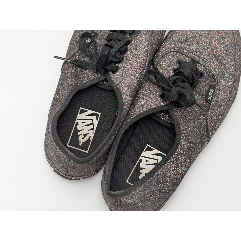 Vans Authentic Sneakers Women 8.0 Multi Glitter Black Low Top Sparkle Skater - Picture 3 of 6